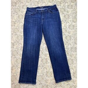 Lee Relaxed Fit Straight Leg Mid Rise Womens Jeans Designer Blue Sz. 4 Ladies